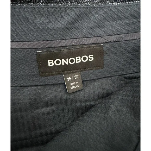 Bonobos Glen Plaid Windowpane Wool Blend Suit Dress Pant Mens 35x30 Athletic Fit - Picture 5 of 9